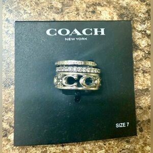 COACH stack rings size 7